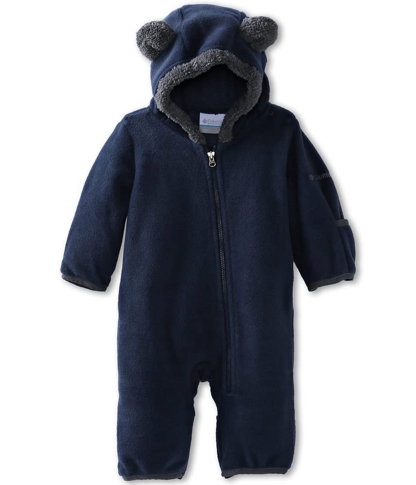 Columbia Unisex Baby Tiny Bear II Bunting Fleece Jacket, Collegiate Navy, 0/3 US