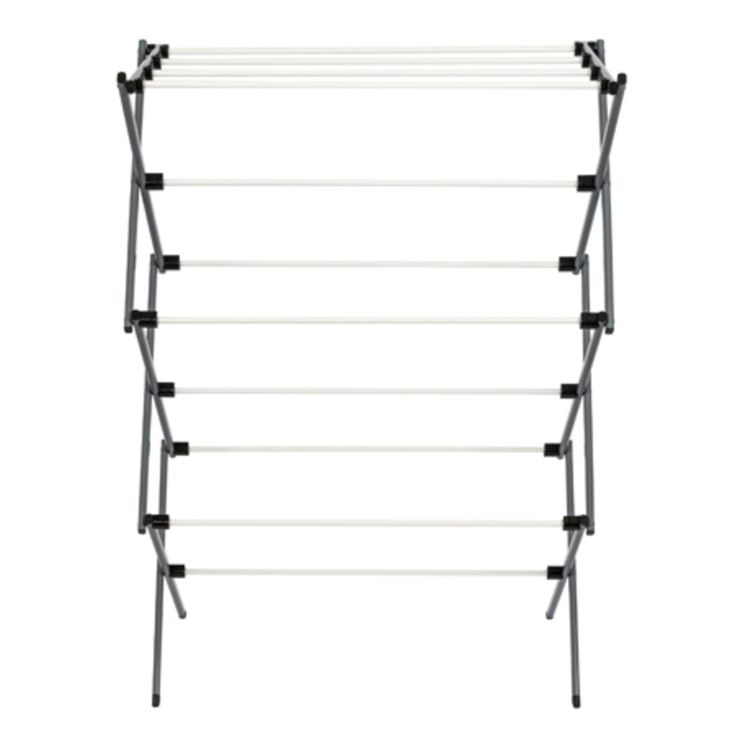 Honey-Can-Do DRY-01306 Folding 42-Inch Clothes Drying Rack, Silver/White
