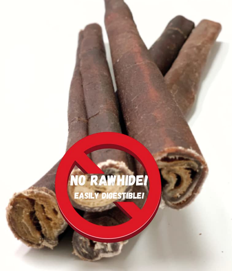 Beef Collagen Sticks for Dogs - Dog Chew Treat - Long Lasting Collagen Chews - 6/12 INCH *(350 Grams) (5-8 Pack 12 INCH)* - NO Odor - Rawhide Free - Bully Stick Alternative Supports Health