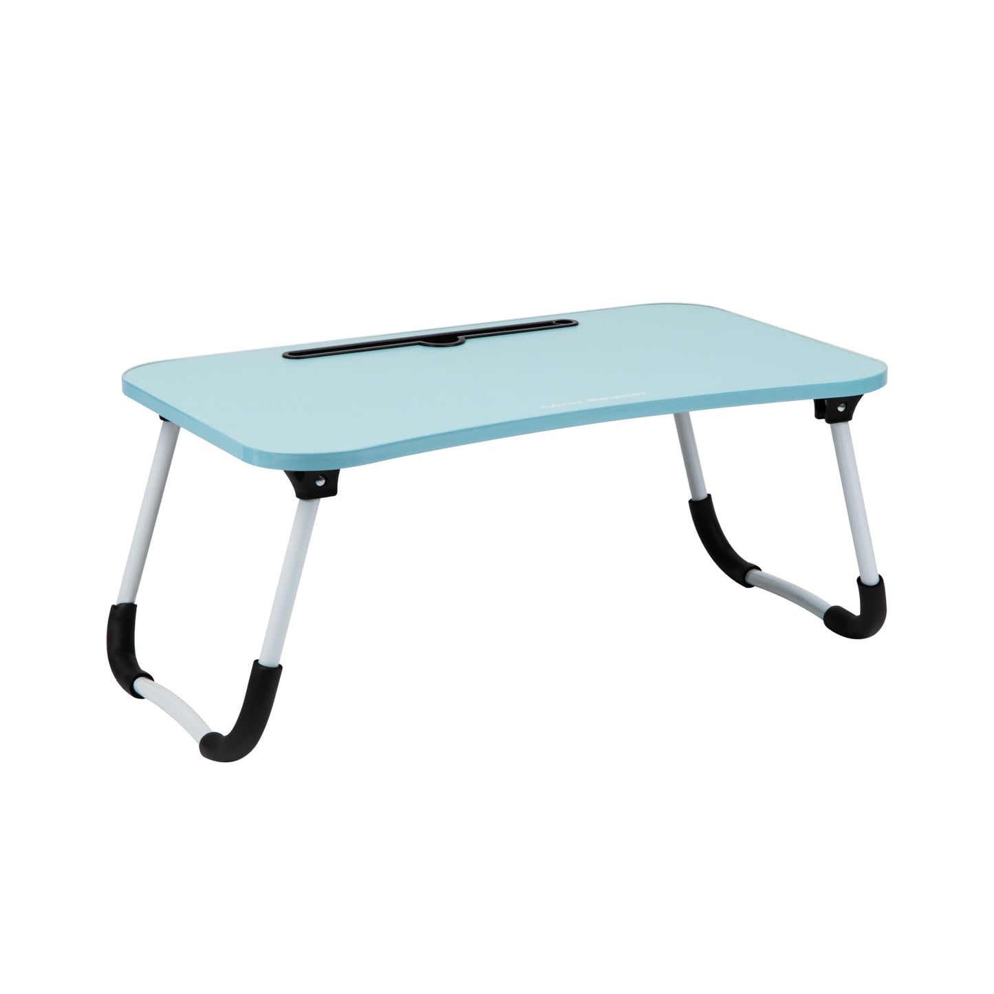 Mind Reader Lap Desk Laptop Stand, Bed Tray, Folding Legs, Couch Table, Portable, MDF, 59.1L x 34.9W x 26.7H cm, Blue