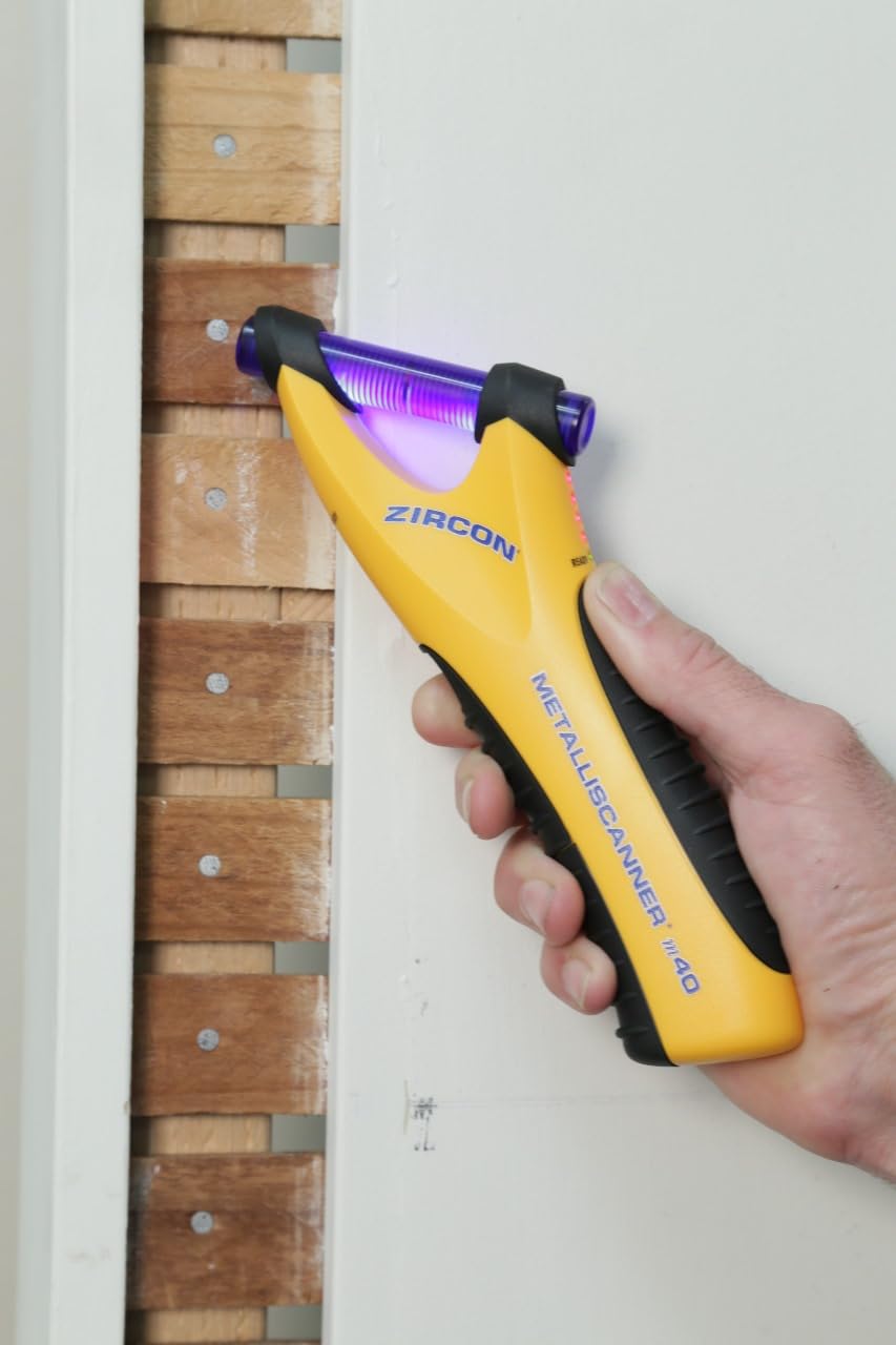 Zircon MetalliScanner m40 Handheld Electronic Metal Detector for Use on Dry Wall, Concrete, Lathe and Plaster, Stucco and More