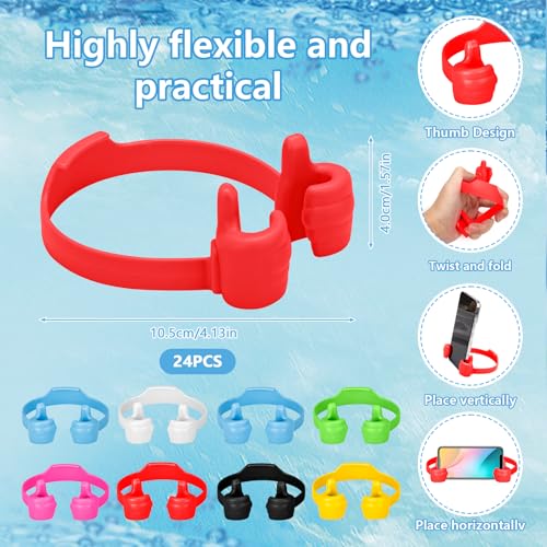 144pcs Employee Appriciation Gifts with Reusable Tumbler Inspirational Notepads Pen Mobile Phone Stand, 24 Set Team Thank You Bulk Christmas Gift for Coworker Staff Nurse Volunteer (Employee Colorful)