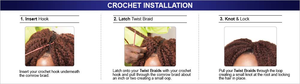 6 PACKS/LOT FreeTress Equal Synthetic Hair Braids Marley Braid (Jamaican Twist Braid) (1B)