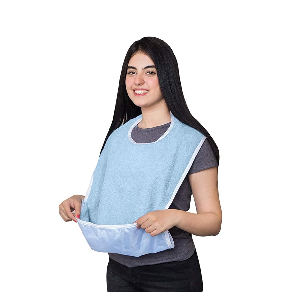 Avalon Towels Waterproof Adult Bibs For Women & Man Pack of 12 Premium Adult bibs for Elderly Eating, Bibs for Adults Senior Citizens, Washable Clothing Protectors