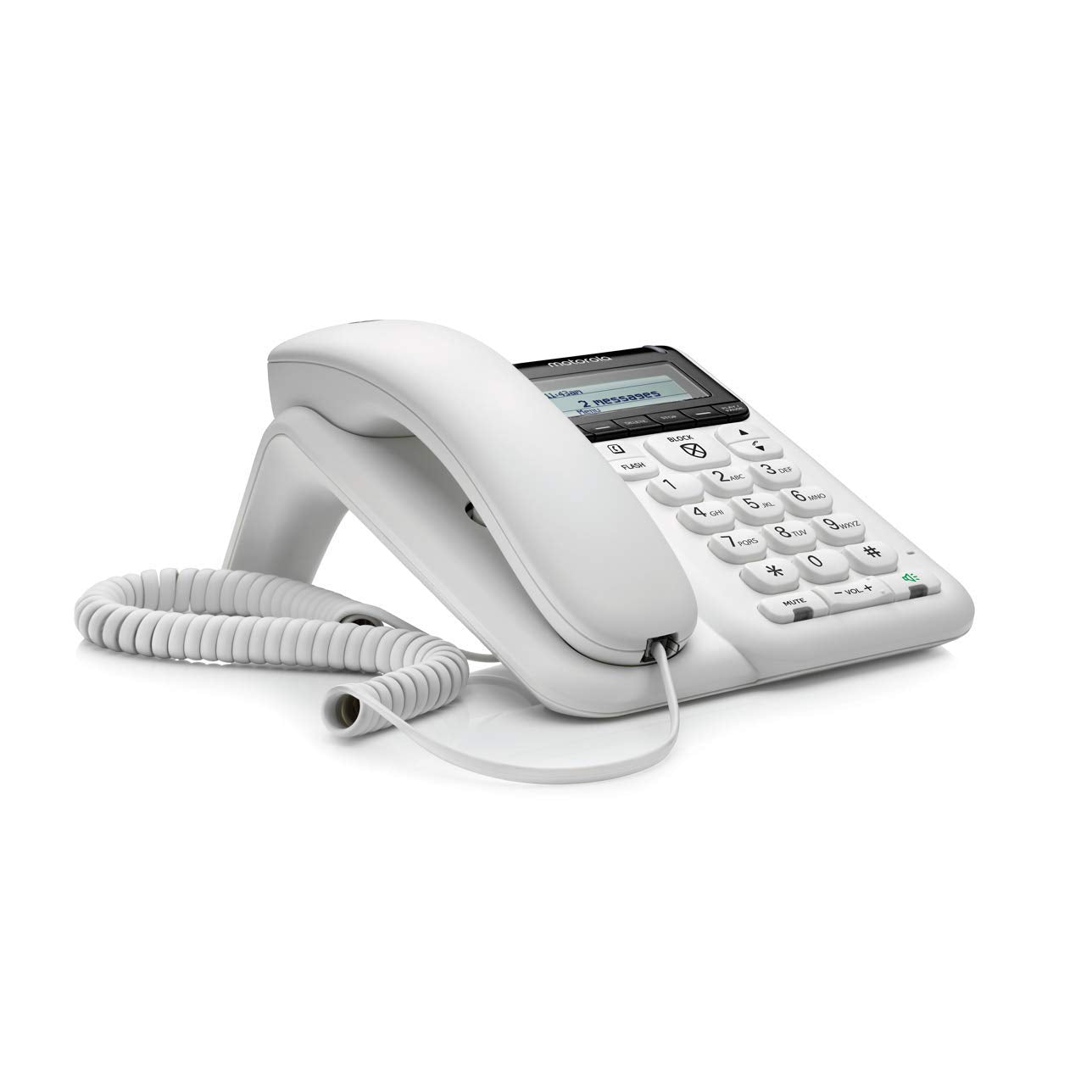 Motorola CT610 Corded Telephone with Answering Machine and Advanced Call Blocking