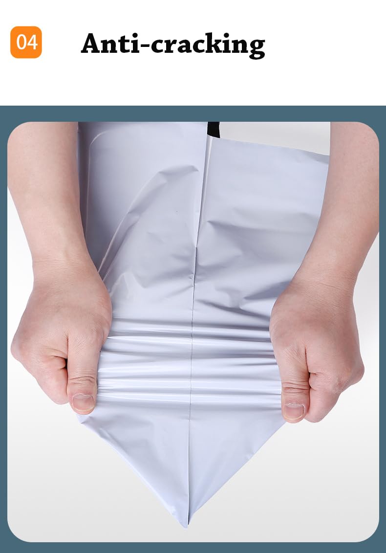 Packpal Poly Mailers 50 Pack Extra Large White Shipping Bags 24x24 Inch, Strong Thick Shipping Envelopes Self-Seal Closure Ideal for Mailing, Package Bags, Clothes, Large Items.