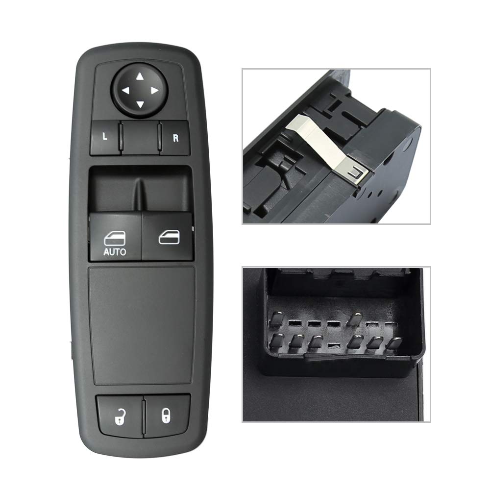Anxingo Driver Side Power Window Switch 04602627AG 4602627AG 68110870AA 68110870AB Replacement for Dodge Grand Caravan Chrysler Town & Country