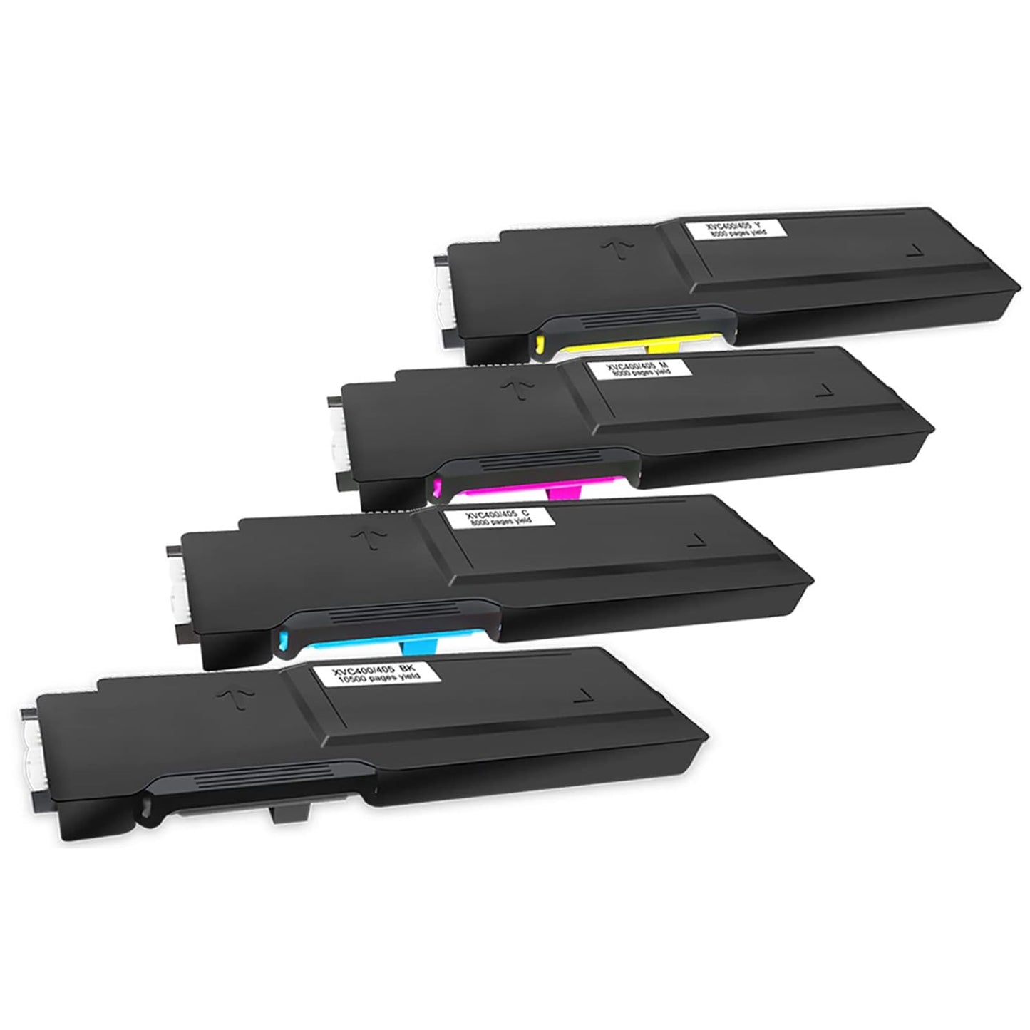 4 Colors Compatible Toner Cartridges C400 C405 【Extra High Yield】 10500 Pages for Black & 8000 Pages for CMY GREENPRINT for Xerox C400n C400n C400dn C405 C405n C405dn C405 MFP Laser Printers