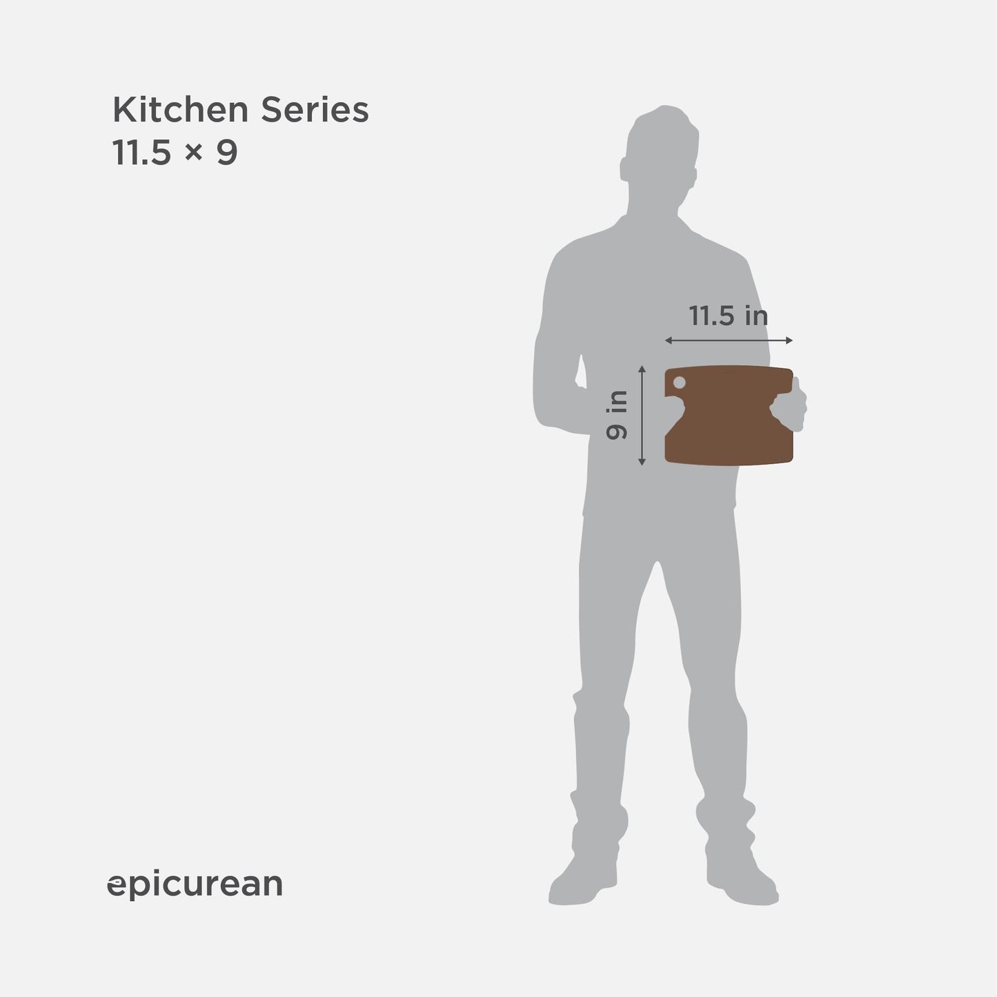 Epicurean Kitchen Series Cutting Board, 11.5-Inch by 9-Inch, Nutmeg