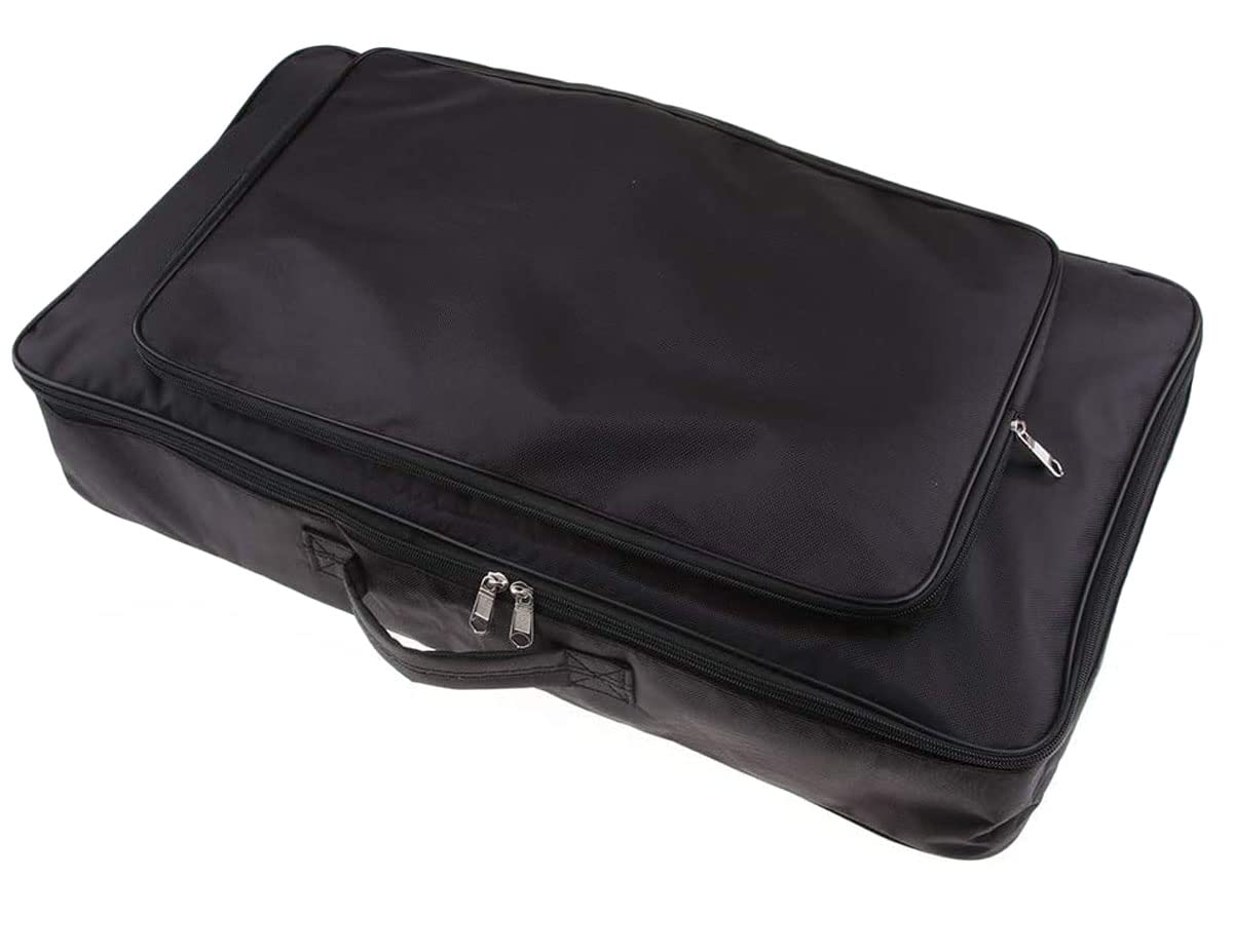 TUOREN Guitar Pedalboard Carry Bag - Black, 60 x 33 x 10 cm