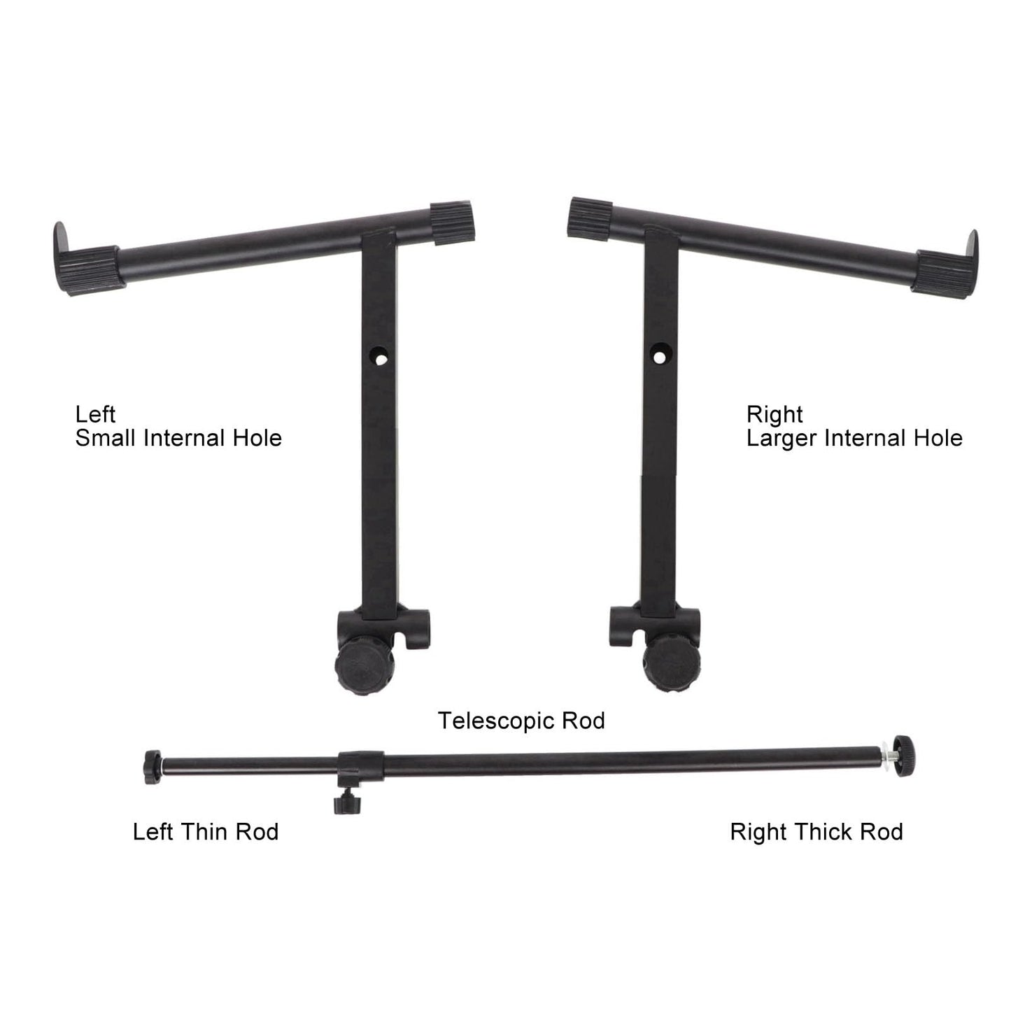 Keyboard Piano Stand , Adjustable Electronic Piano Keyboard Second Tier Stand Adapter Rack Holder 42‑75cm Width Adjustment for PianosKeyboards, Mixers
