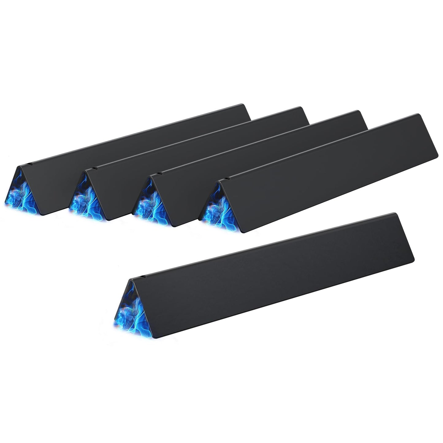 X Home 15.3-Inch Heavier Flavorizer Bars for Weber Spirit & Spirit II 300 Series, Spirit II E-310 (Front-Mounted Control) Grill Parts, Porcelain-enameled, 5-Pack