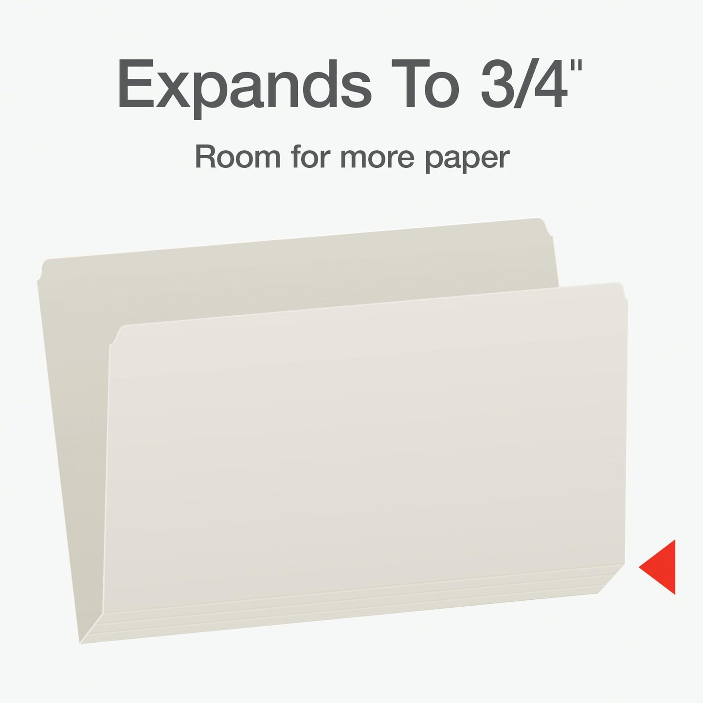 Pendaflex File Folders, Interior, Straight Cut Tab, Legal Size, Ivory, Durable Paper Stock, Box of 100, Ideal for Creating Divisions Within Hanging Folders