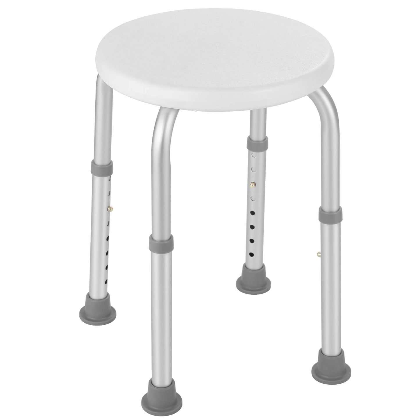 LIFERUN Adjustable Shower Stool，Bathtub Seat, Shower Chair, Non-Slip and Waterproof, Lightweight Aluminum, Bathroom, Seniors, Handicapped, Pregnant Women, Adults and Children,White
