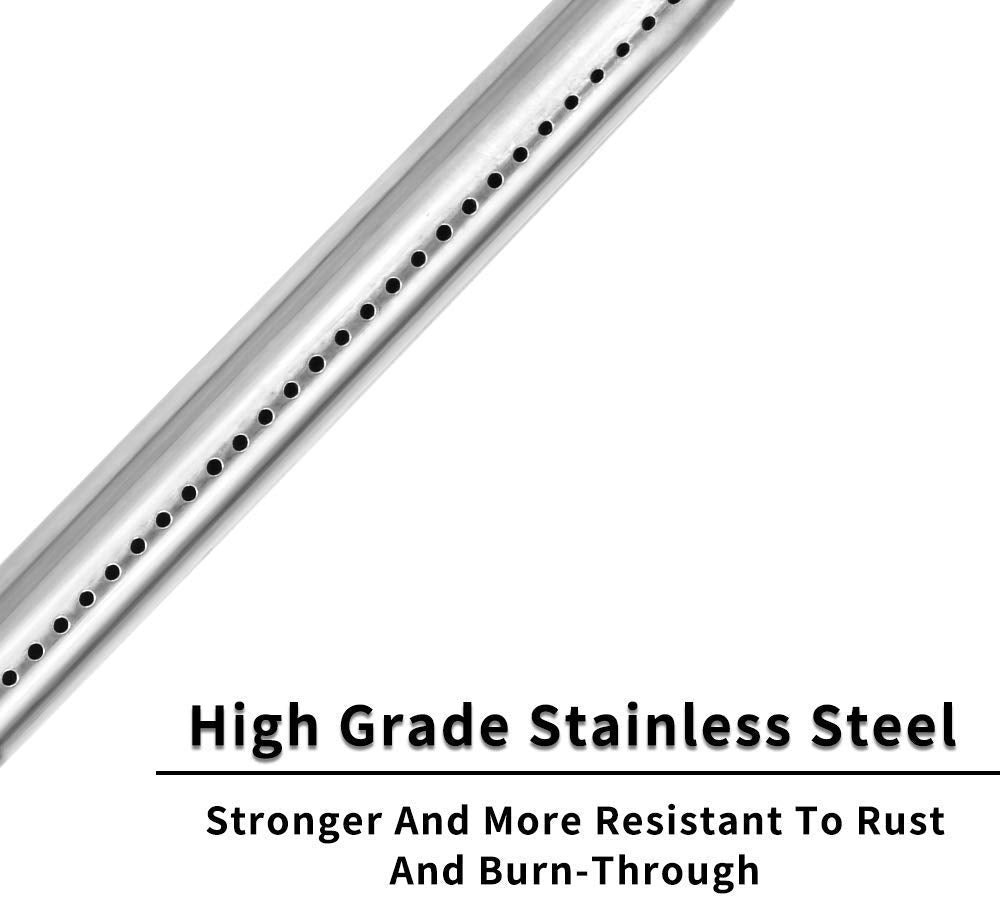 15.75-inch Tube Burner for Broil-Mate Gas Grill Models, Durable Stainless Steel Burner for Select Barbecue Replacement Parts, Set of 5-Pack (5)