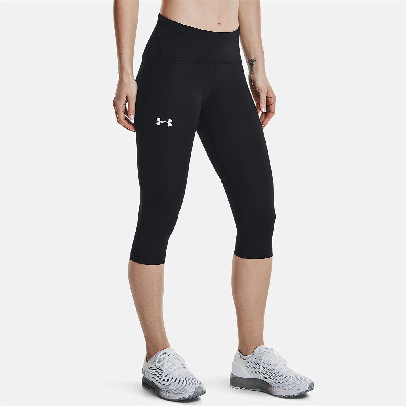 Under Armour Women's Fly Fast 2.0 Running Capri, Black/Black, Small