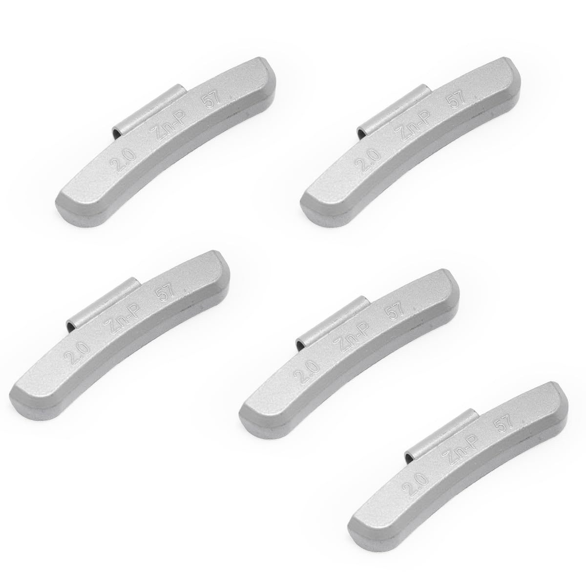 CKAuto P Style Zinc Clip on Wheel Weights 2.0oz, Coated, 25Pcs/Box