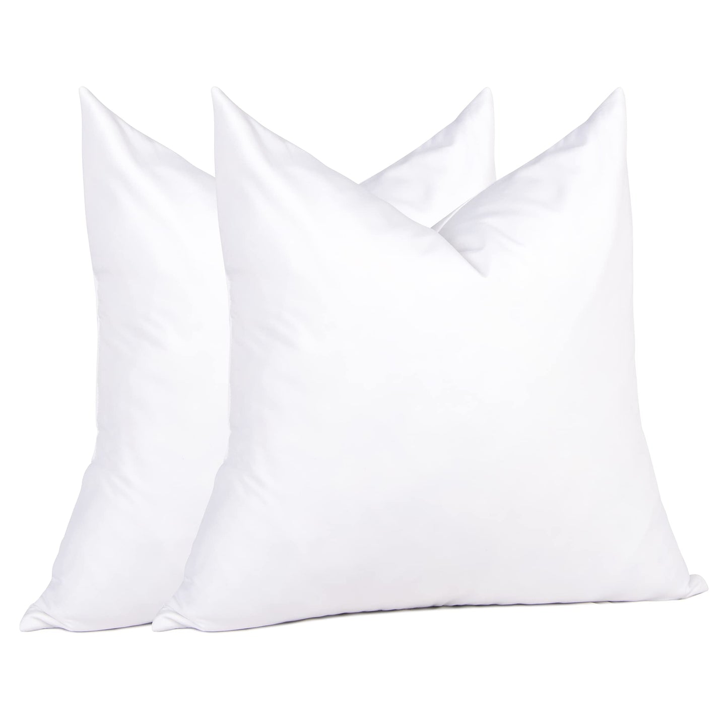 Puredown® Euro Pillows 26 x 26 Goose Feather Square Pillow Inserts-Pack of 2 for Bed Couch and Cushion
