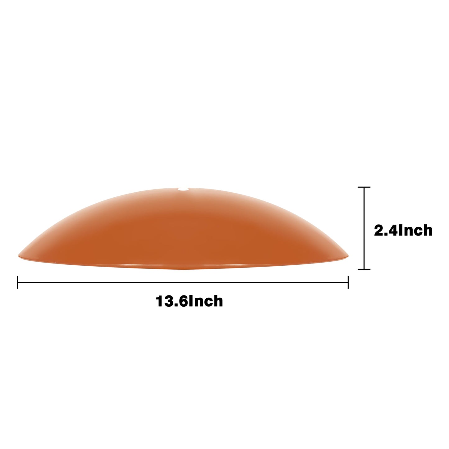 andergi 13" Hummingbird Feeder Shade Cover,Bird Feeders Dome Rain Cover,Squirrel Baffle for Shepherd's Hook Outdoors (Orange), 4 Pack