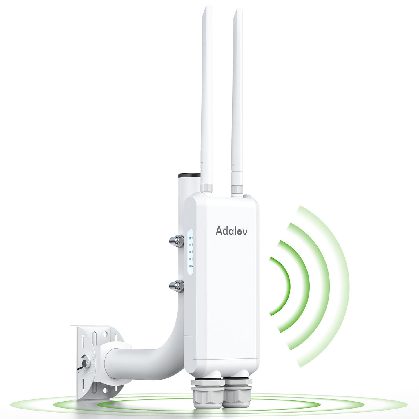 Dual Band Outdoor Access Point with Bracket Mount, Adalov 1200Mbps High Power Outdoor IP66 Weatherproof Access Point,Wireless Gigabit PoE Powered with 2.4GHz+5.8GHz