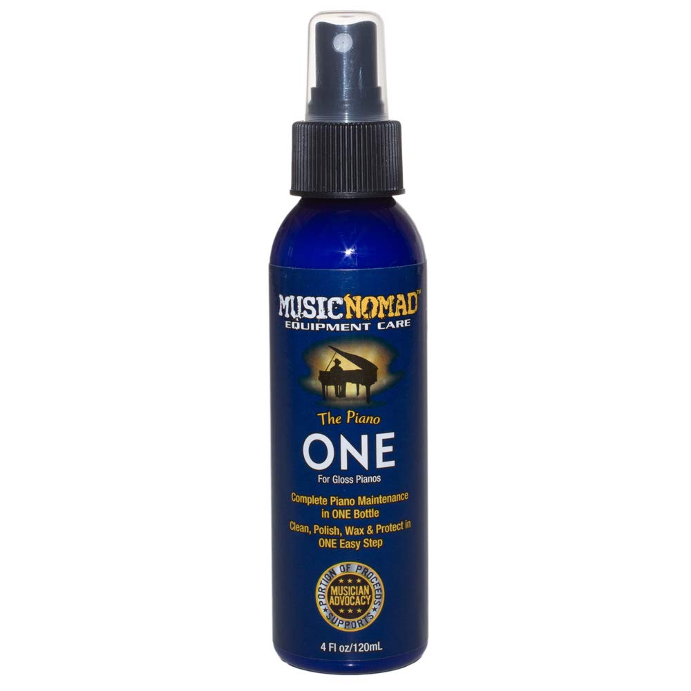 MusicNomad MN132 Complete Piano Cleaning and Polishing Care Kit for Gloss Pianos , 1