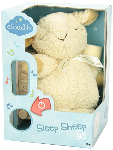 Cloud B Sleep Sheep On The Go Portable Plush Sound Machine, Natural