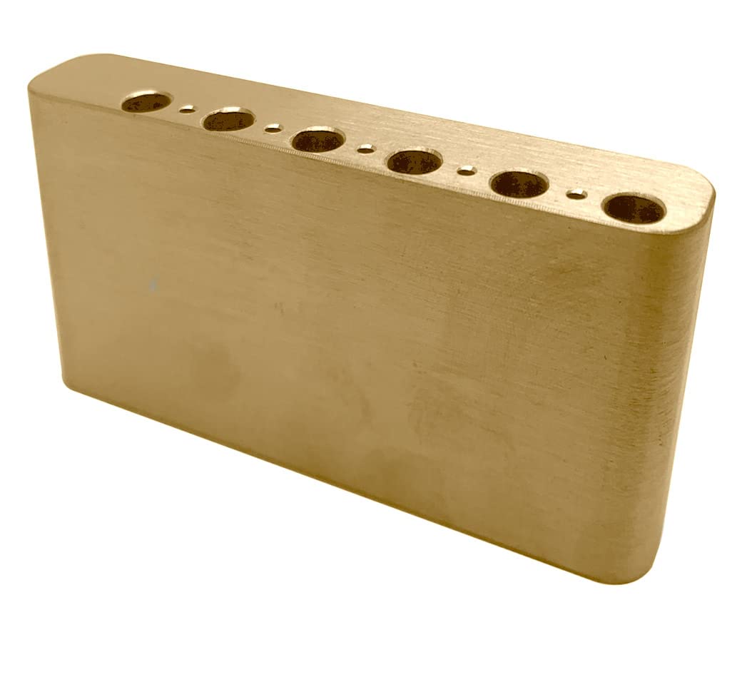 TUOREN 52.5mm String Spacing Full Brass 40mm Strat Tremolo Block for Fender Squier Strat Electric Guitar