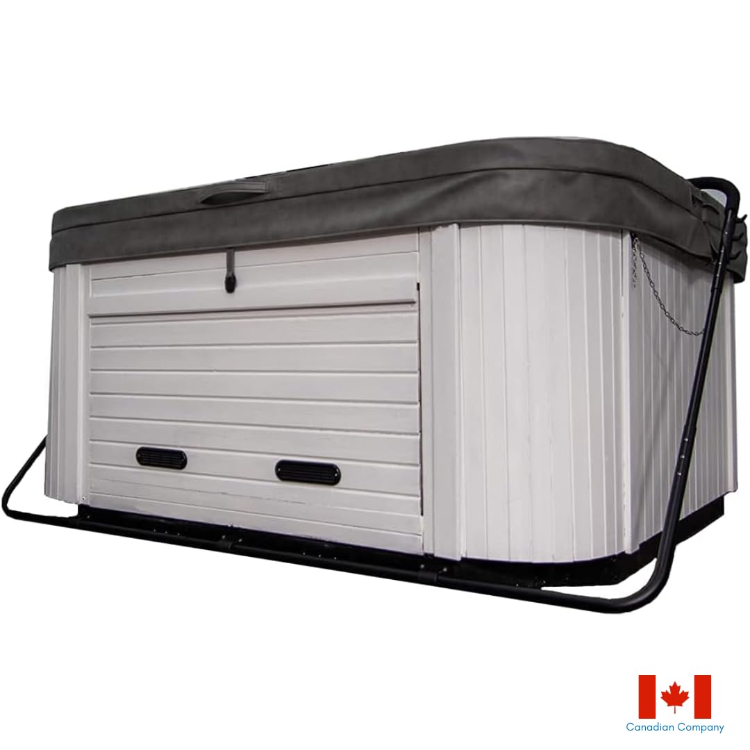 ABC Spa Classic Spa Cover Lifter, Powder Coated Aluminum with 3 Durable Plastic Mounts Hot Tub Lifter, Fits Square or Rectangle Hot Tubs up to 96"