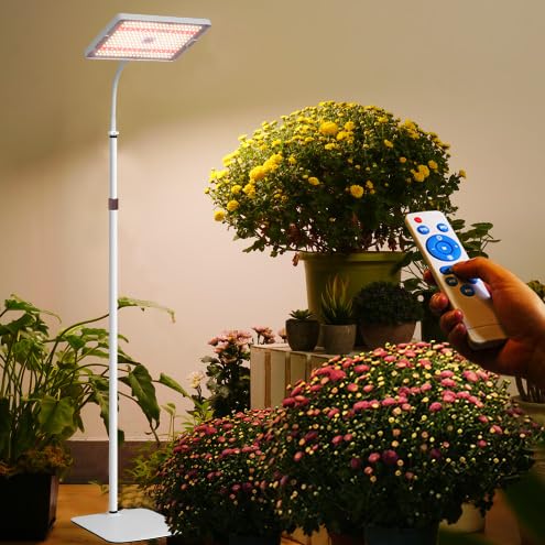 MIEEMCLUX LEDs Plant Lights for Indoor Growing with Tripod, Indoor Grow Lamp with Timer and Auto On/Off Timing 5/10/15H. (10YS)