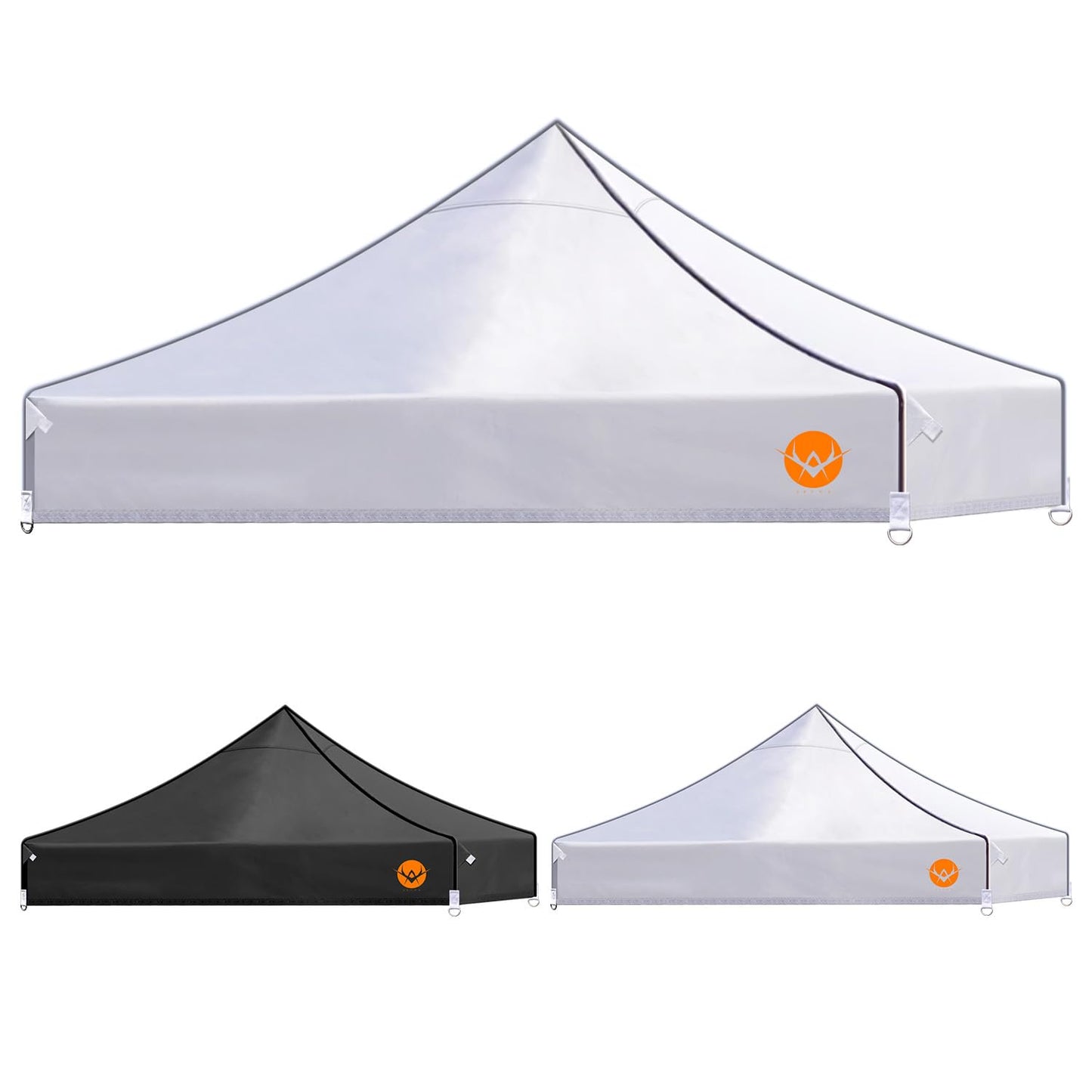 AEVNE 10x10 Canopy Replacement Top - Waterproof 2000mm with UV Protection,Fits Most Pop Up Tents,Reinforced Corners,(top only,White)