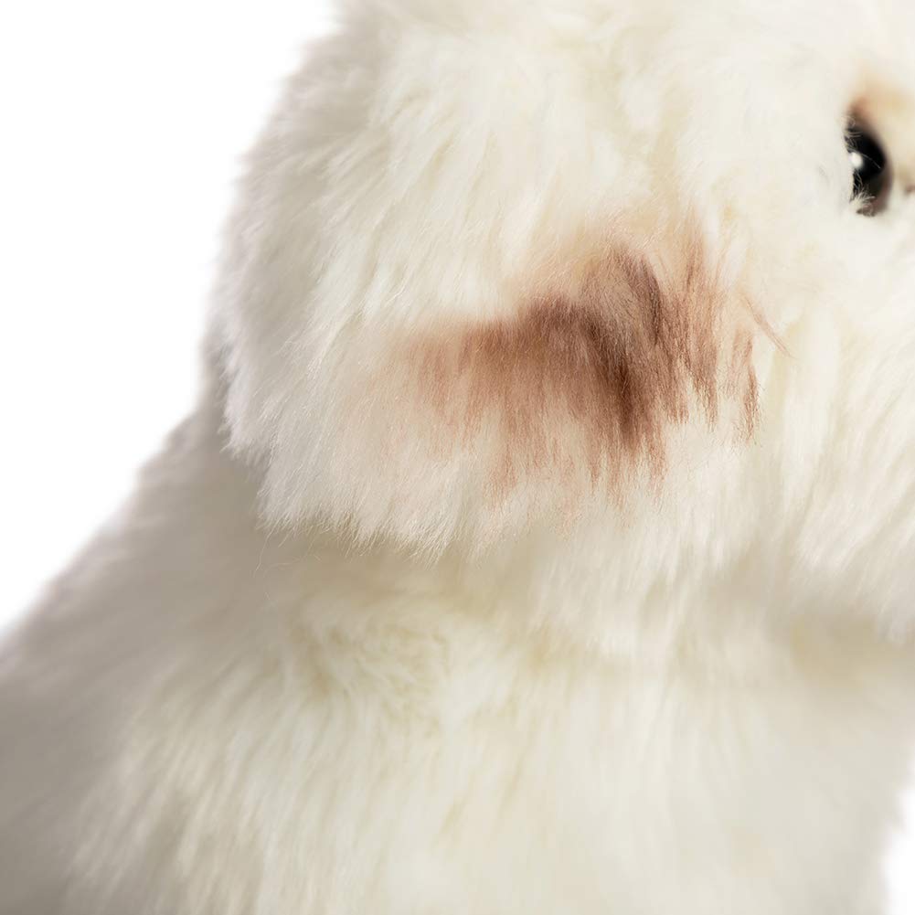 HollyHOME Maltese Stuffed Animal Realistic Maltese Dog Plush Toy Pet Gift for Kids 13 inches