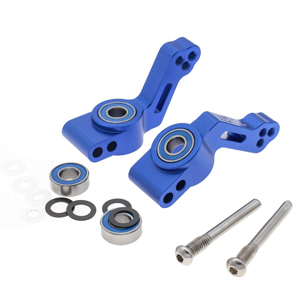 CODA RACING RC Alloy Caster Block&Steering Blocks&Rear Stub Axle Carriers for Traxxas 1/10 2WD Slash, Stampede, Rustler, Nitro Slash-Replaces Part 3736 3632 3752