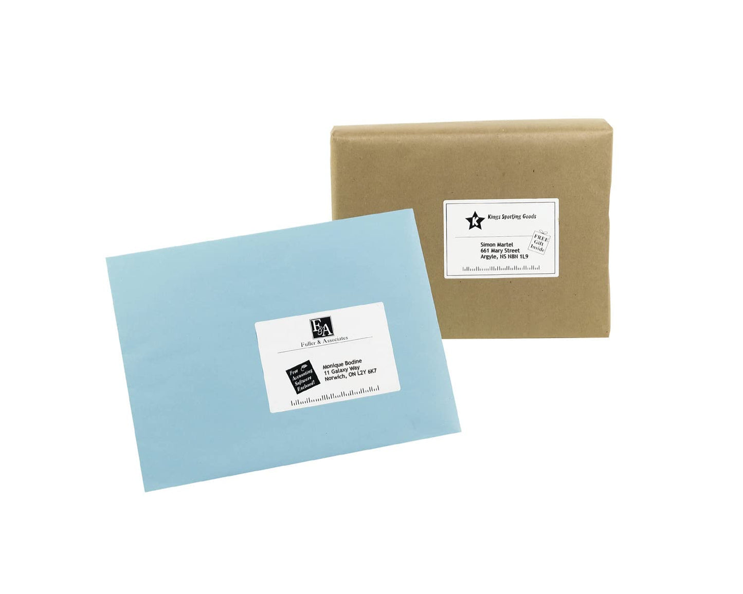 Pres-A-Ply Full Sheet Printable Labels, White, Box of 100 (30605) made In Canada for The Canadian Market, 8.5" x 11"