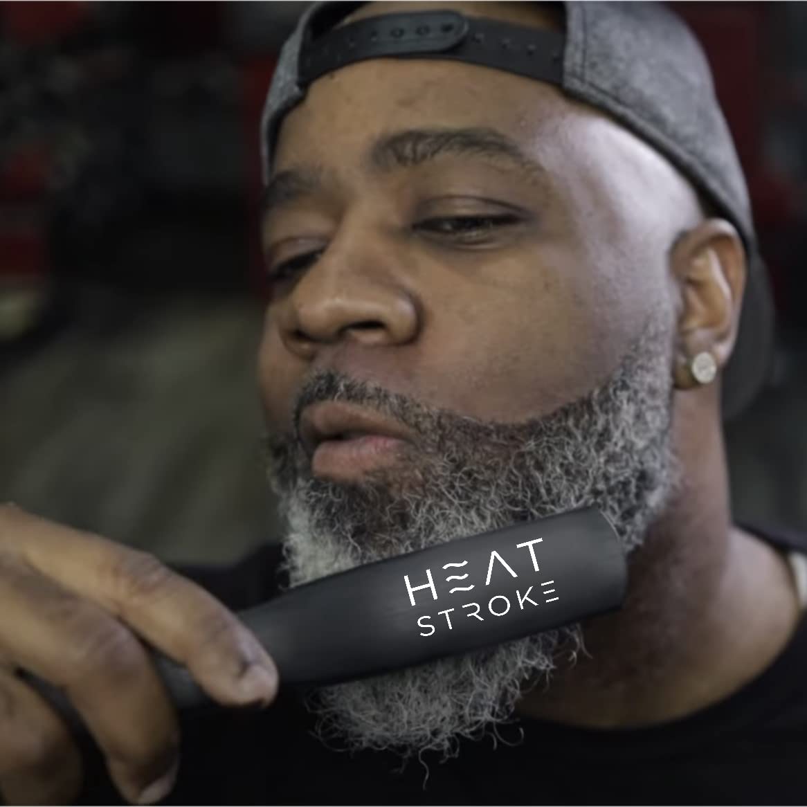 StyleCraft Heat Stroke Corded Beard & Styling Hot Brush, Cool Touch Tips Anti-Scold, Hair Straightener, Black