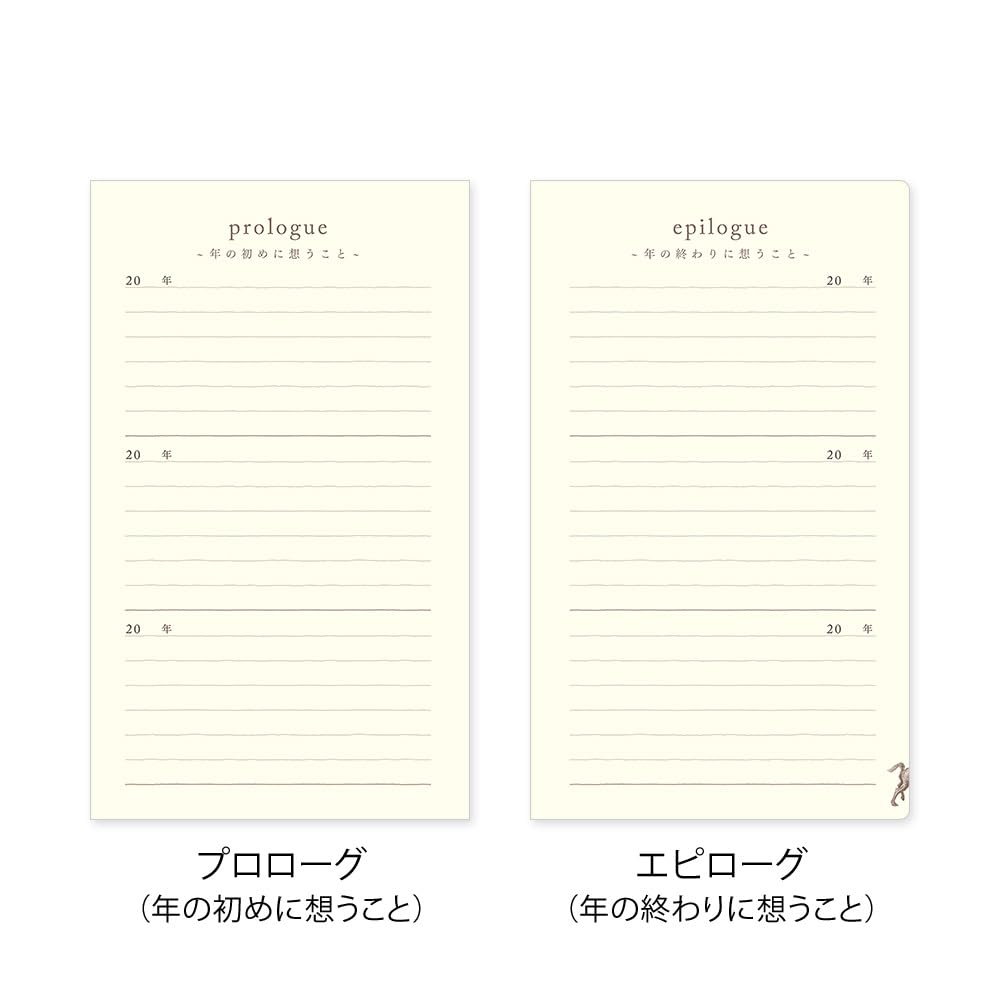 Midori Phil design Three Years Diary/Design Phil Green Diary 3 Years Continuous Use Door Light Blue 12,394,006