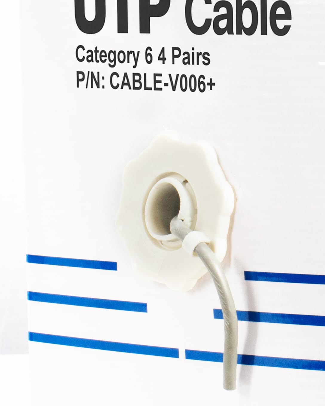 VIVO 500 ft Bulk Cat6 Wire, CCA Ethernet Cable, 23 AWG, UTP Pull Box, LAN Network, Gray, CABLE-V006