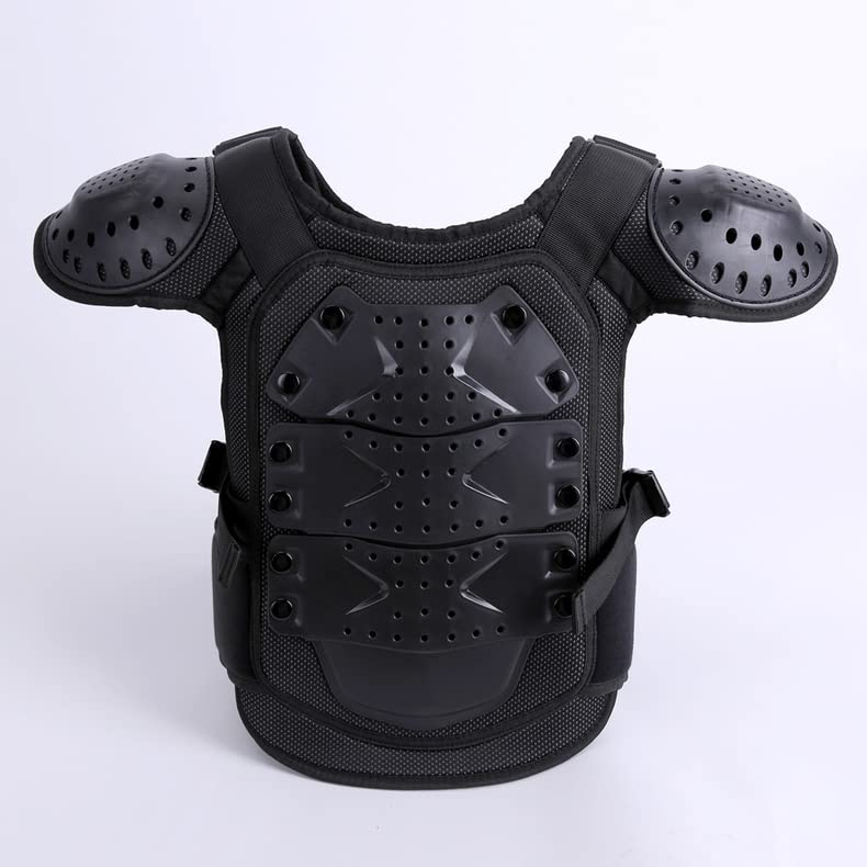 Aikelai Kids Chest Armor Back Spine Chest Body Protector Motorcycle Motocross Protection Gear Guard Dirt Bike Riding Racing Vest for Child (L)