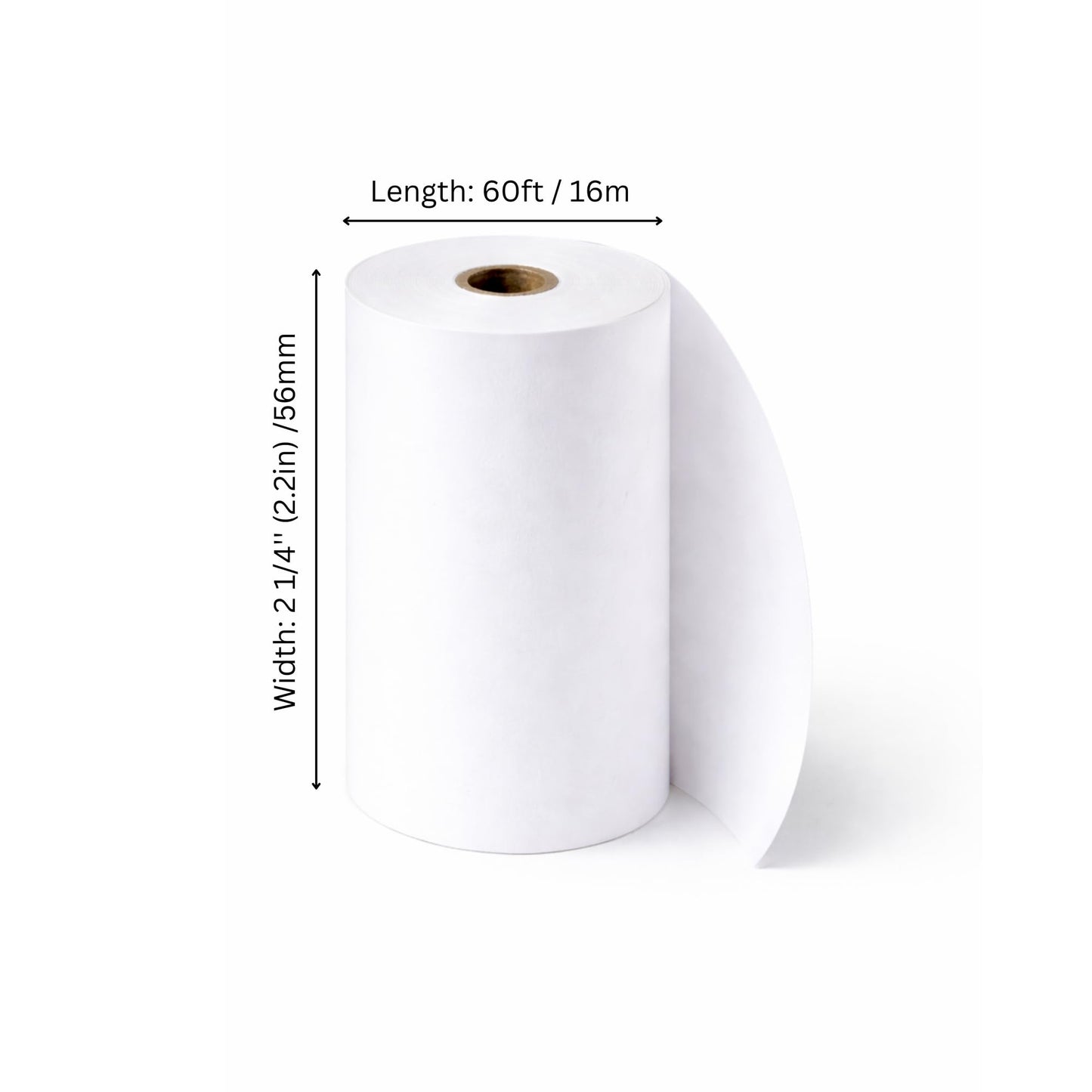 [50 Rolls] 2 1/4 x 60ft Thermal Paper Rolls | BPA Free Receipt Paper for POS Systems & Credit Card Machines | Premium White Paper, Lint & Jam-Free, Long-Lasting Print