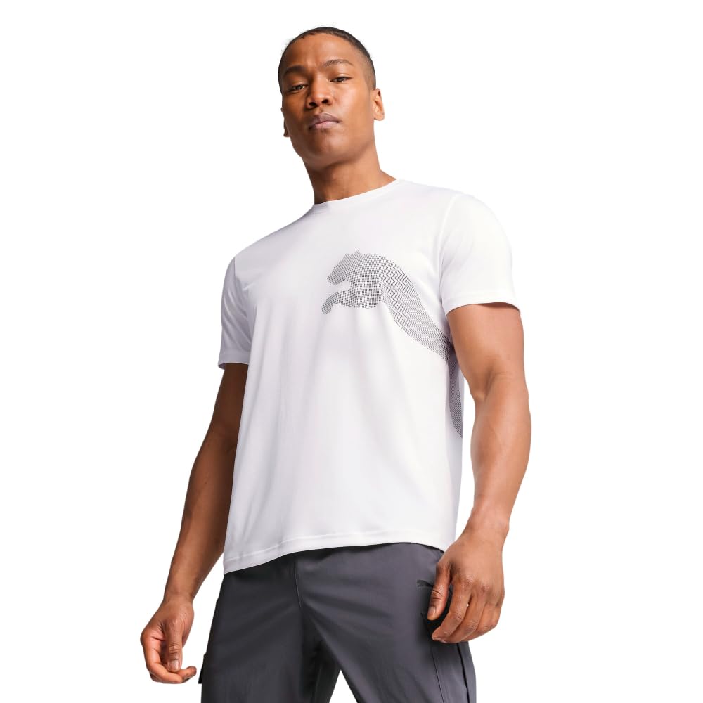 PUMA Men's Train All Day Big Logo T-Shirt