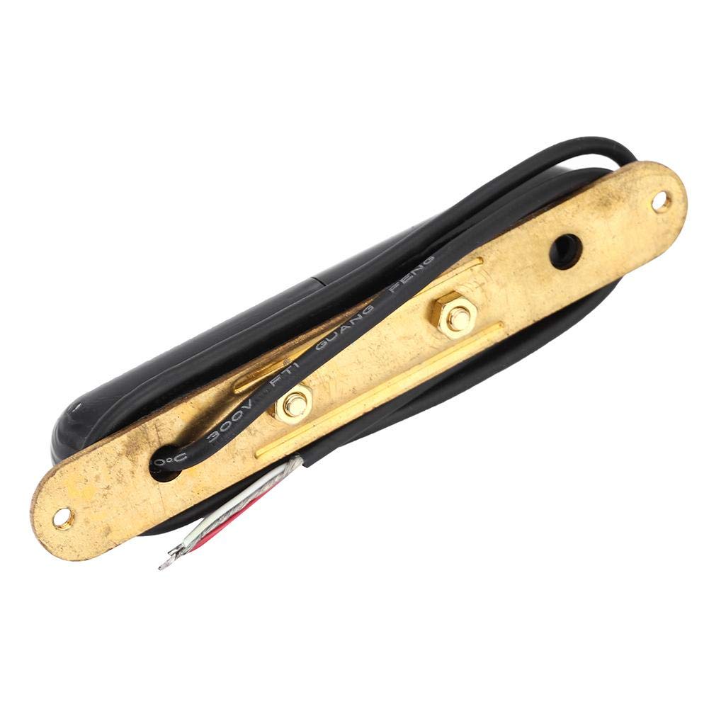 Electric Guitar Pickup, Alnico V Magnet Lipstick Tube Pickup Electric Guitar Single Coil for Guitar(Black)