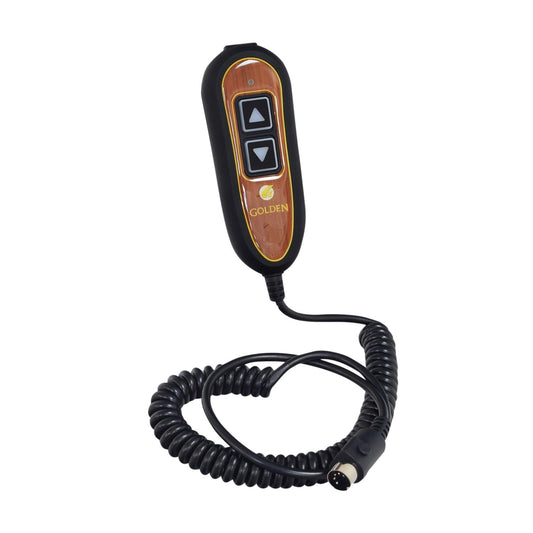 AlveyTech 2-Button Hand Control for Golden Technologies Lift Chairs PR200, PR355, PR401, & PR50 - Replacement 5-Pin Lighted Lift Chair Remote Controller, Parts for Electric Power Recliner (ZK1200-HC)