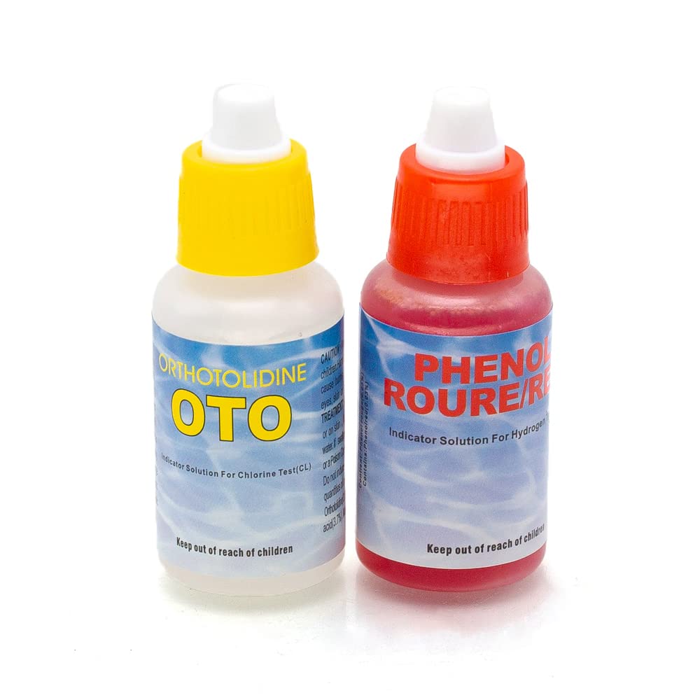WWD POOL Swimming Pool Spa Water Chemical Test Kit for Chlorine and Ph Test (2 Way Test Kit)