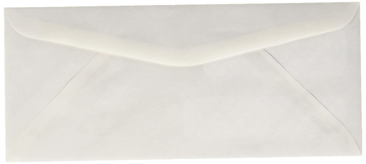 Amazon Basics #9 Double Window Security Gummed Business Envelopes for Invoices,500 Count, White