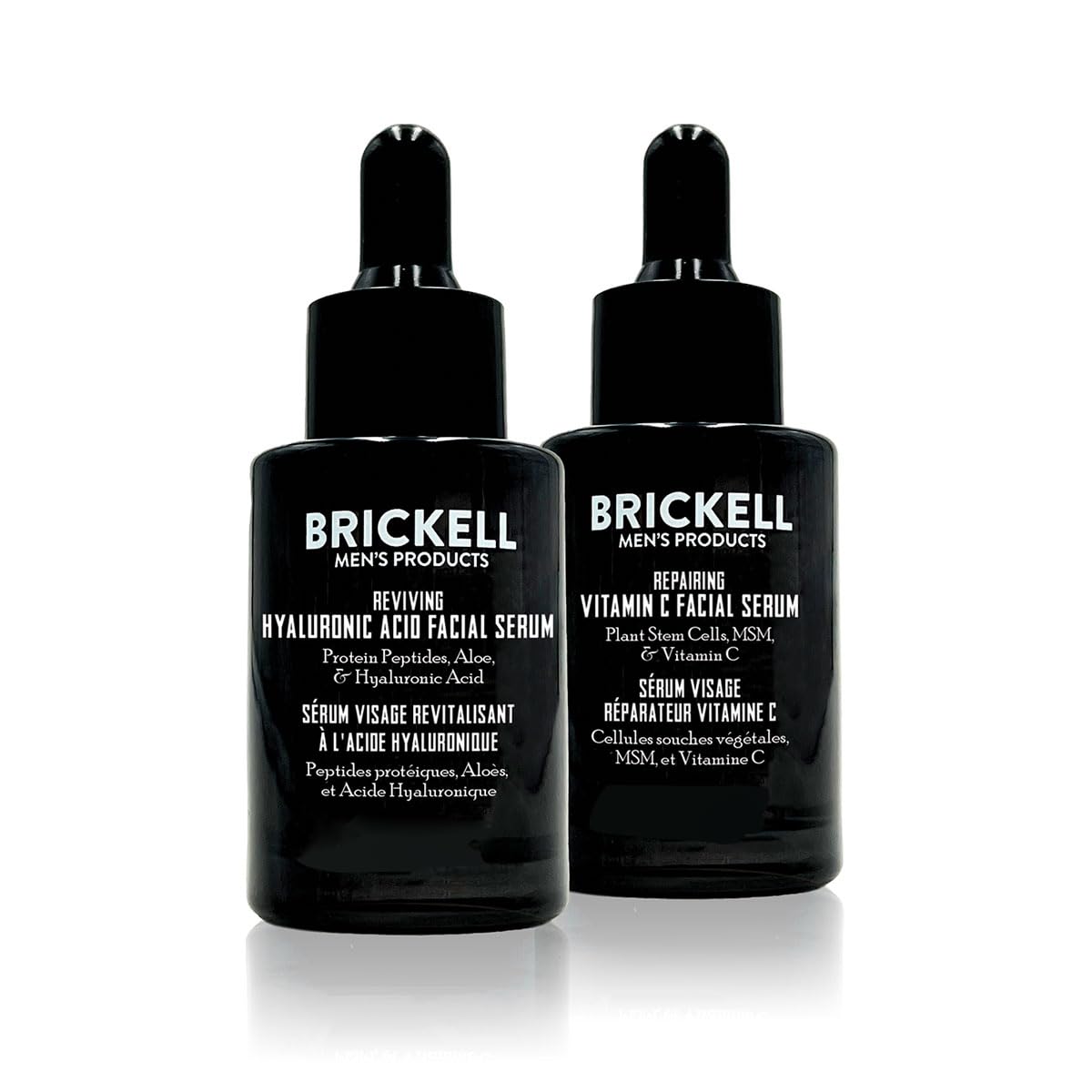 Brickell Men's Day and Night Serum Routine, Natural and Organic, Scented
