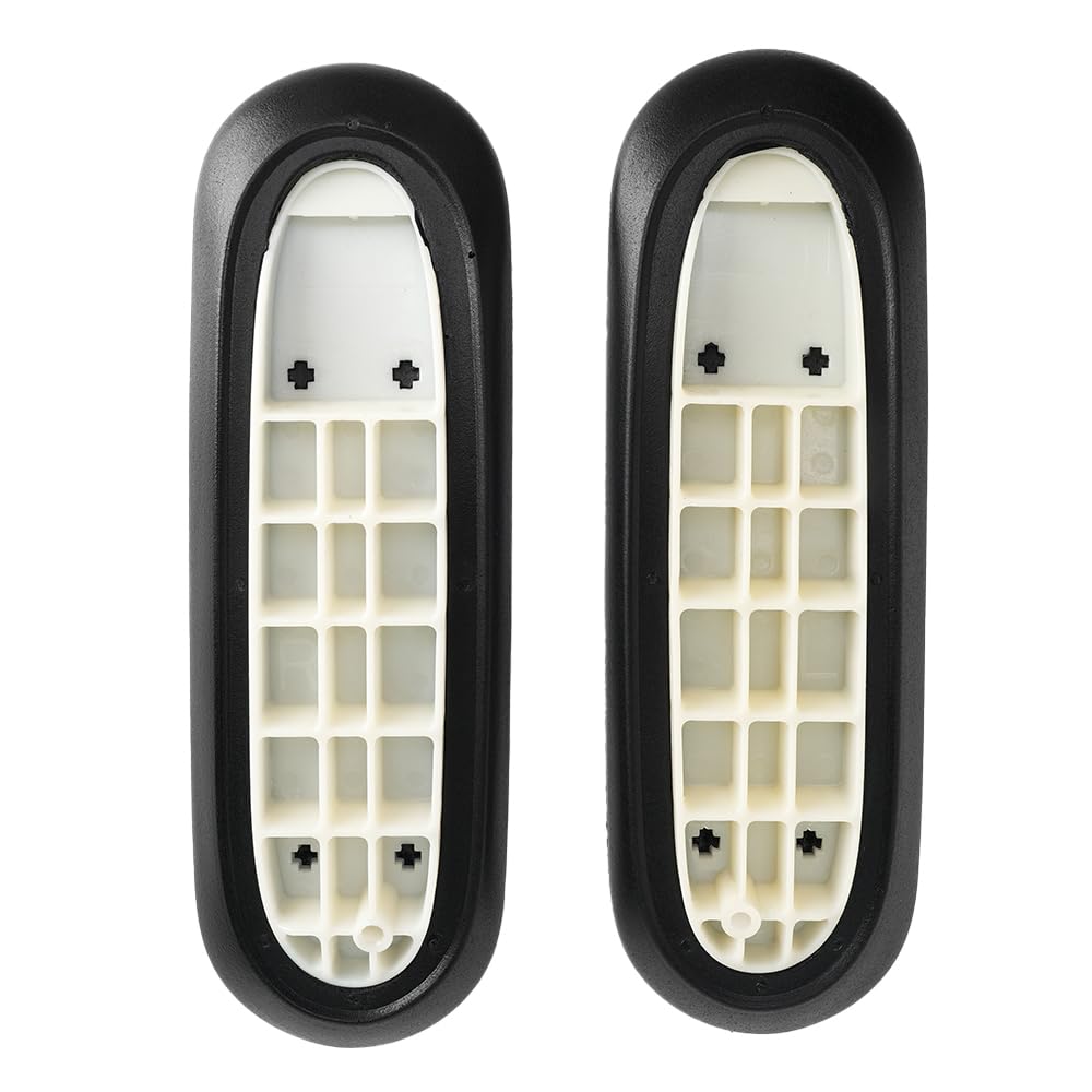 Arm Pads Caps Replacement for Herman Miller Fixed and Height Adjustable Armrest Sayl Office Chair, Black Vinyl (1-Pair)