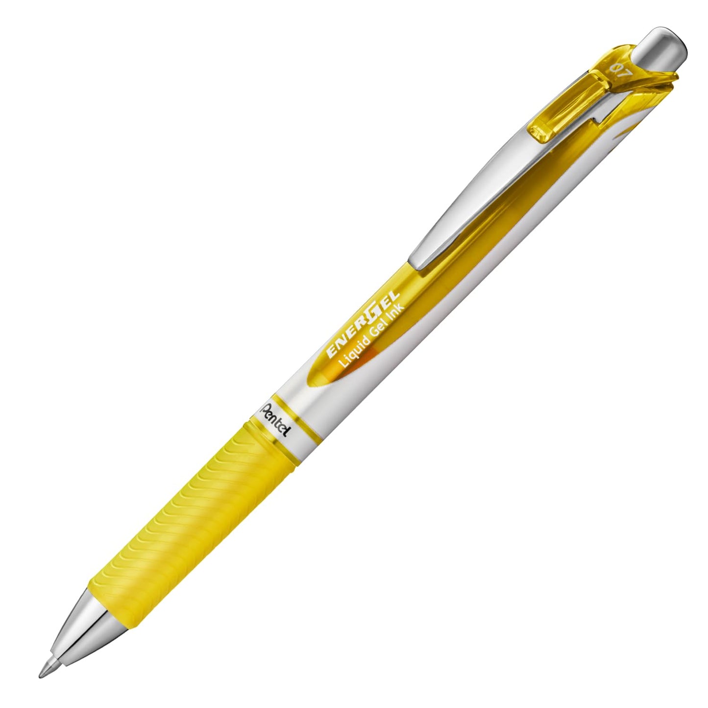 Pentel EnerGel Retractable Liquid Gel Rollerball, 0.7mm Medium Point, 12 Colours Assorted, Box of 12