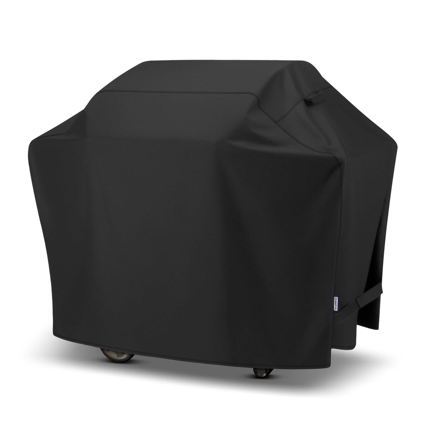 SunPatio BBQ Cover 60 Inch, Heavy-Duty Waterproof Gas Grill Cover, UV and Fade Resistant Barbecue Cover, All Weather Protection for Napoleon Weber Charbroil Nexgrill Kenmore Grills and More, Black