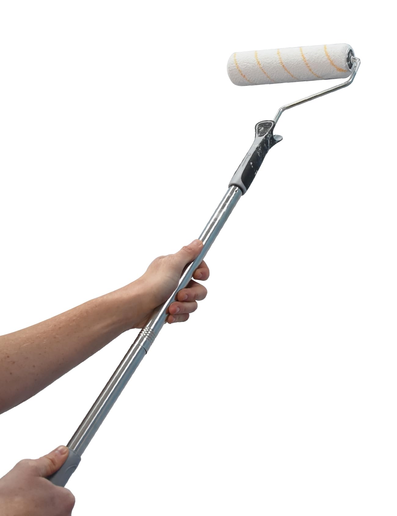 ROLLINGDOG Paint Roller Kit - 9Inch Paint Roller with Tray, 4Inch Mini Rollers,Stainless Steel Extension Pole (3ft)