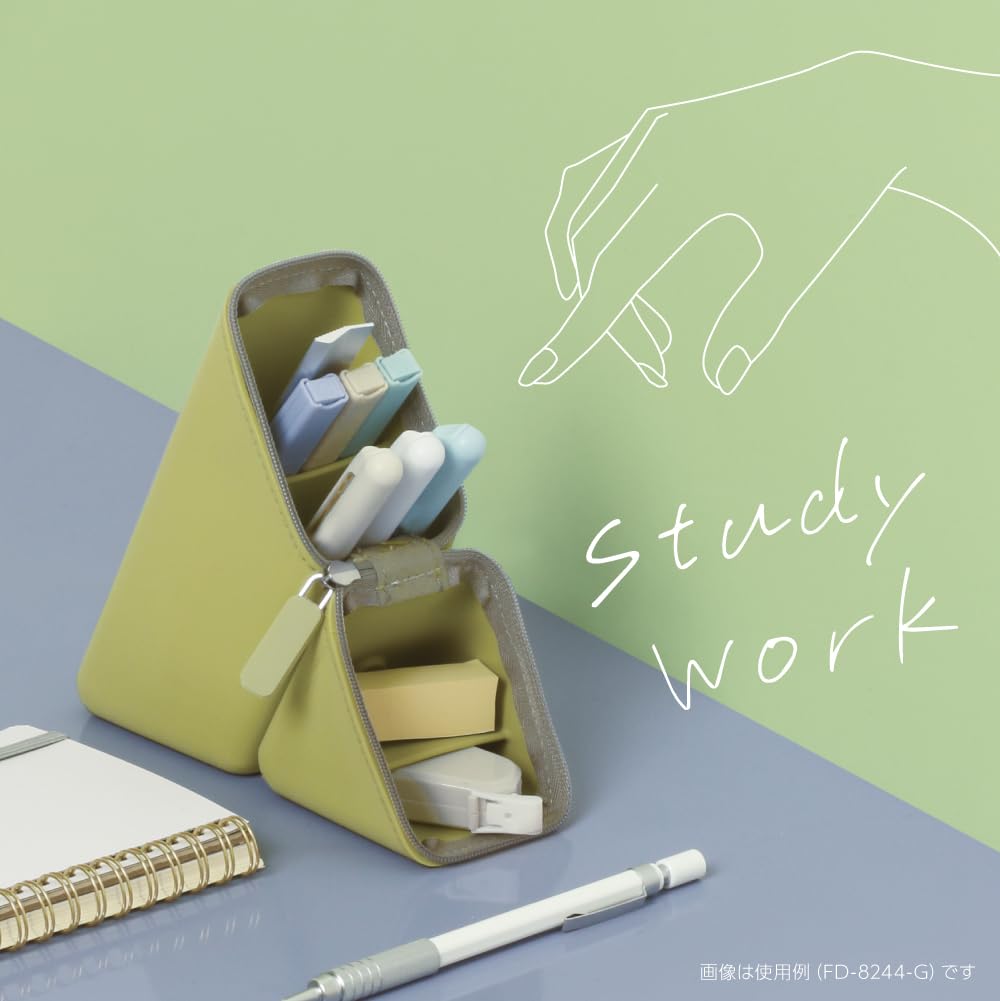 ソニック ペンケース カクスタ ポータブルペン立て シリコンタイプ, blue (light), Silicone Type