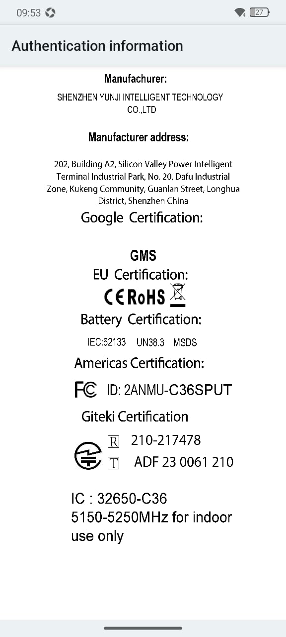 OUKITEL C36 Smartphone, Unlocked Cell Phone Canada, Android 14 Phone, 16GB+256GB/TF 2TB Expandable, 6.56'' HD+ Large Screen, 90Hz, 5150mAh Phone, 4G Sim 3 Card, Fingerprint/Face Unlock Telephone, GPS